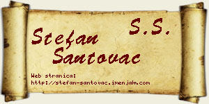Stefan Santovac vizit kartica